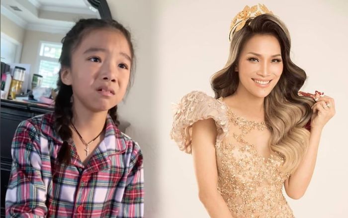 Con gái nhỏ của Hồng Ngọc rưng rưng nước mắt khi thấy mẹ bị bỏng quá nặng