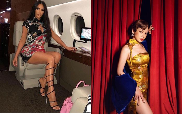 Kim Kardashian, Chi Pu khoe đường cong tinh tế với xường xám