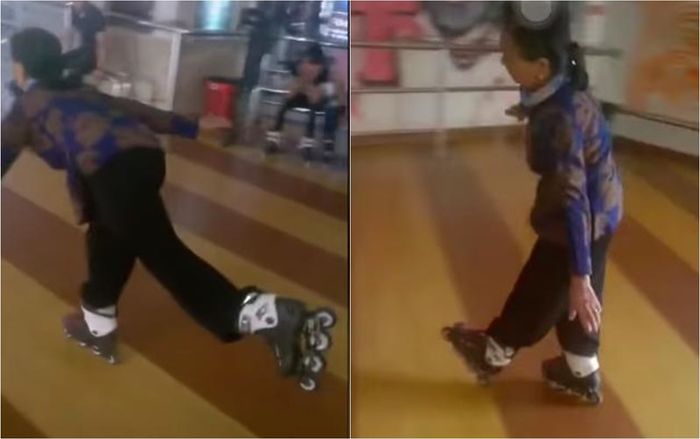 Cụ bà U60 trượt patin 'mượt như múa đường quyền' khiến cộng đồng mạng 'há hốc mồm' ngưỡng mộ