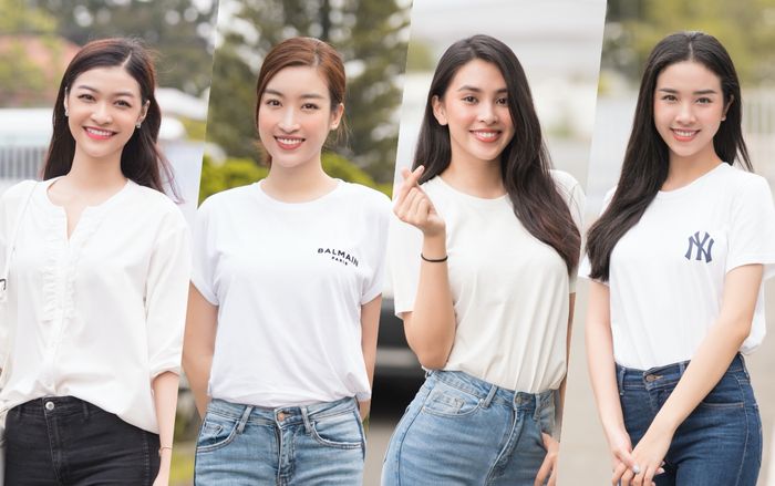 Đỗ Mỹ Linh - Tiểu Vy - Kiều Loan đọ vẻ tươi tắn, cùng tham gia hoạt động cộng đồng ý nghĩa