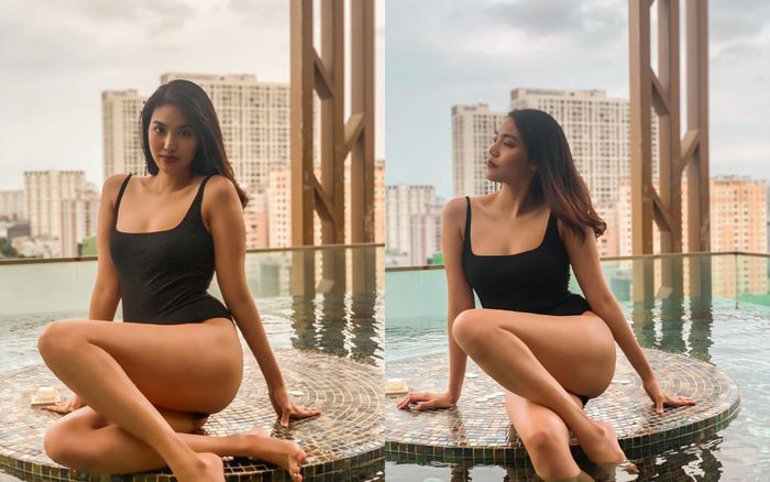 'Nức nở' với vóc dáng nuột nà của Lan Khuê trong đồ bơi 1 mảnh tôn dáng cực đỉnh