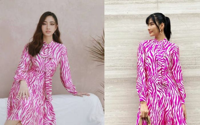 Hoàng Thùy, Lương Thuỳ Linh vô tình đụng váy, fan đau đầu chấm điểm cao thấp
