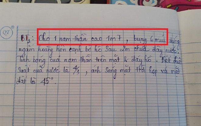 Biết trò ngán ngẩm môn Vật lý, thầy giáo dùng hình ảnh 'trai đẹp, sáu múi' trong đề thi khiến hội học trò thích thú