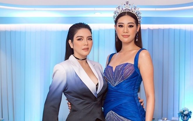 Lần đầu tiên Lý Nhã Kỳ và HHHV Khánh Vân đọ dáng trong cùng một sự kiện