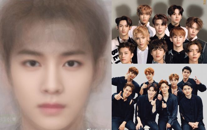 Gương mặt tổng hoà các idol nhà SM, cư dân mạng: 'Toàn mỹ nam, cần gì ghép, nhưng mà vẫn nhìn ra Tiêu Tuấn và Sehun cực rõ!'