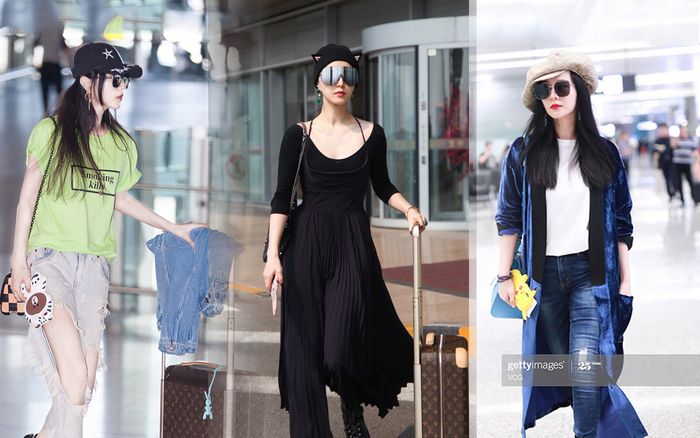 Thời trang sân bay của Phạm Băng Băng khác xa vẻ sang chảnh, điệu đà trên thảm đỏ