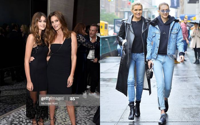 Mẹ con nhà loạt siêu mẫu trứ danh cùng khoảnh khắc diện đồ đôi sành điệu hết nấc