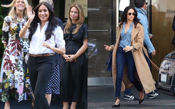 Ngoài váy vóc xa xỉ, Meghan Markle nhiều lần ghi điểm với streetstyle bình dân