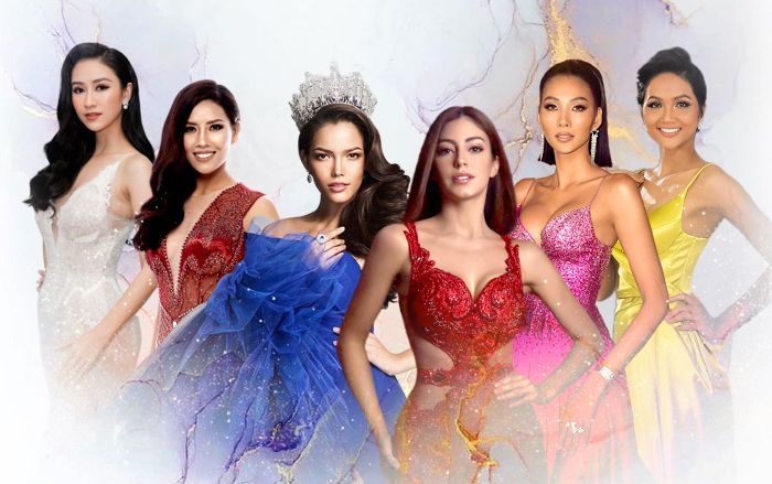 Hoàng Thùy - Hà Thu đối chọi mỹ nhân Thái, cặp đôi Loan Nguyễn - H'Hen Niê đụng độ người đẹp Ecuador