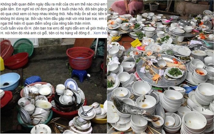 Cô gái thẳng thừng bỏ về sau khi bị bắt rửa 15 mâm bát một mình theo 'cái lệ' của nhà bạn trai