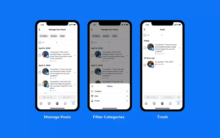 Facebook tung công cụ xoá các bài đăng 'ngượng chín mặt' trong quá khứ siêu nhanh
