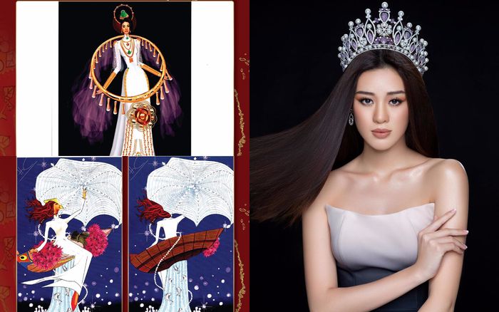 Trang phục dân tộc mang tính 'Thời sự' dành cho Khánh Vân, bối rối vì tỷ lệ chọi 'cực gắt'