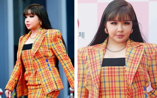 Park Bom chiếm spotlight trên thảm đỏ Grand Bell, cư dân mạng: 'Nhìn gương mặt do phẫu thuật thẩm mỹ quá đà xót quá, nhưng cặp chân vẫn rất đẹp'