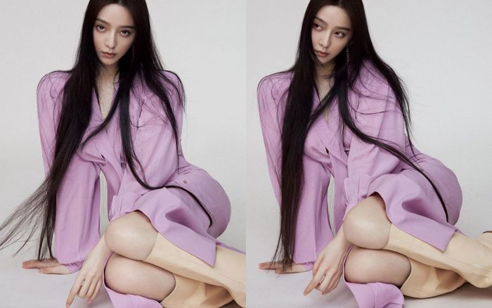 Phạm Băng Băng diện bộ váy tím lịm tỏa khí chất ngút ngàn trên bìa tạp chí