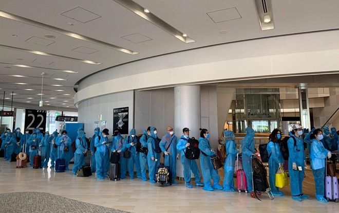 Chuyến bay đưa hơn 340 công dân Việt Nam từ Nhật Bản về nước an toàn