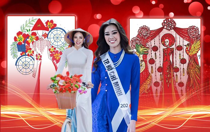 National Costume cho Khánh Vân: Xe đạp chở đầy phượng đỏ lộ diện, 'đám cưới quê' quá độc đáo