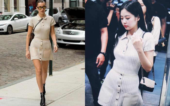 Dẫn đầu xu hướng nhưng Jennie Black Pink vẫn đôi lần học hỏi style thời trang từ chân dài Bella Hadid