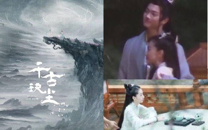 Ảnh hậu trường của 'Thiên cổ quyết trần': Khoan nói đến phản ứng hóa học vì khoảng cách chiều cao giữa Hứa Khải - Châu Đông Vũ là tiêu điểm quan tâm