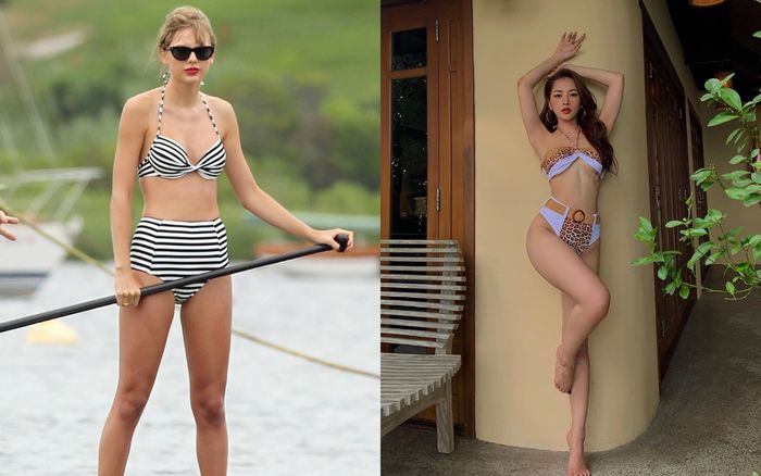 Chán đồ bơi liền mảnh, thử ngay dáng bikini retro cạp cao như Taylor Swift & Chi Pu