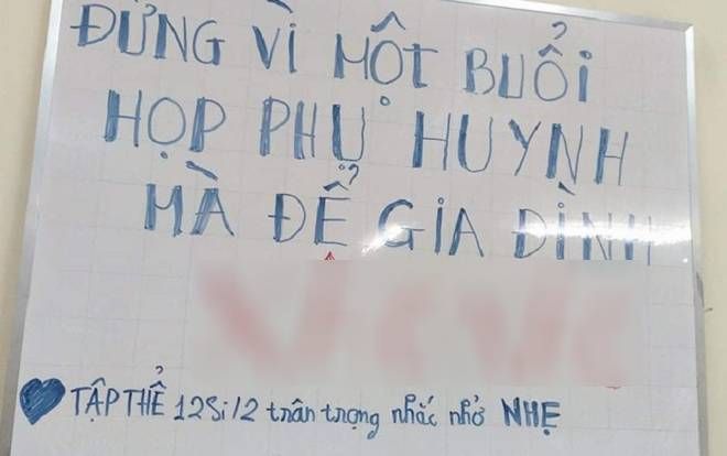 Biết bố mẹ sẽ đùng đùng nổi giận sau buổi họp phụ huynh, lớp học này liền có lời nhắn nhủ cực dễ thương