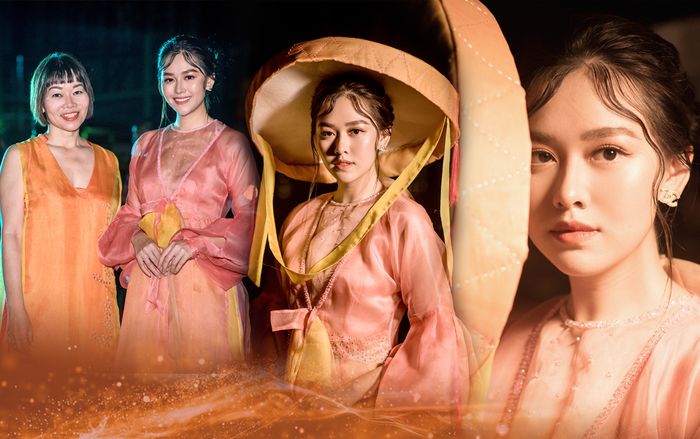 Diện áo dài do mẹ thiết kế, Á hậu Tường San đẹp dịu dàng như mỹ nhân bước ra từ tranh vẽ