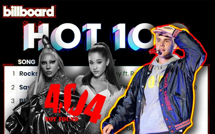 Kết quả BXH Billboard tuần này: Rain On Me 'rơi tự do' trên Top10, Justin Bieber thiết lập kỉ lục mới