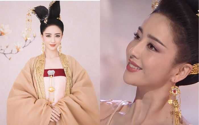 Đồng Lệ Á với tạo hình cổ trang xinh đẹp như mỹ nhân bước ra từ tranh vẽ, vũ điệu cùng ánh mắt thu hút người xem