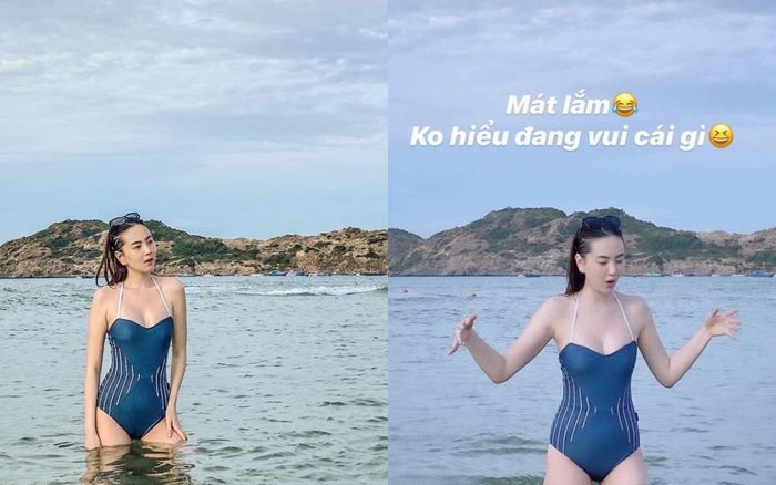 MC Mai Ngọc khoe vóc dáng nuột nà với đồ bơi khiến cư dân mạng 'dậy sóng'