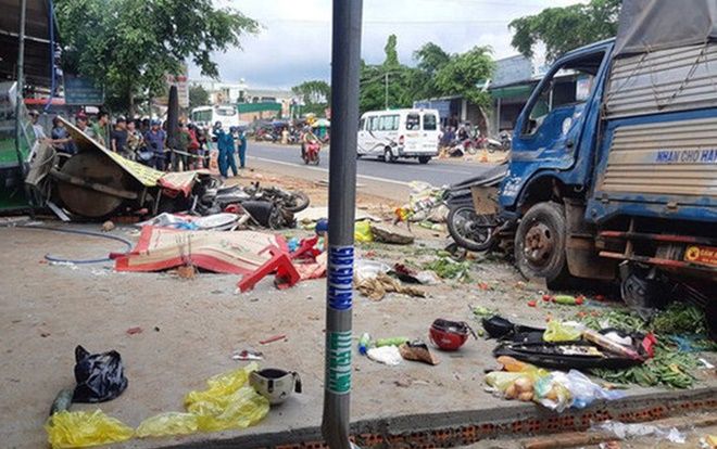 Vụ tai nạn liên hoàn tại chợ ở Đắk Nông: Tài xế thiếu kinh nghiệm, chở hàng hóa quá tải 75%