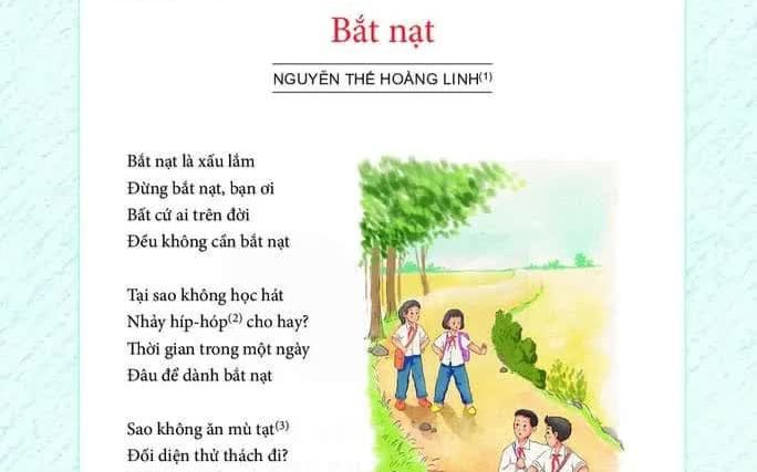 Phụ huynh ngán ngẩm với bài thơ 'Bắt nạt', nhà thơ Nguyễn Thế Hoàng Linh nói gì?