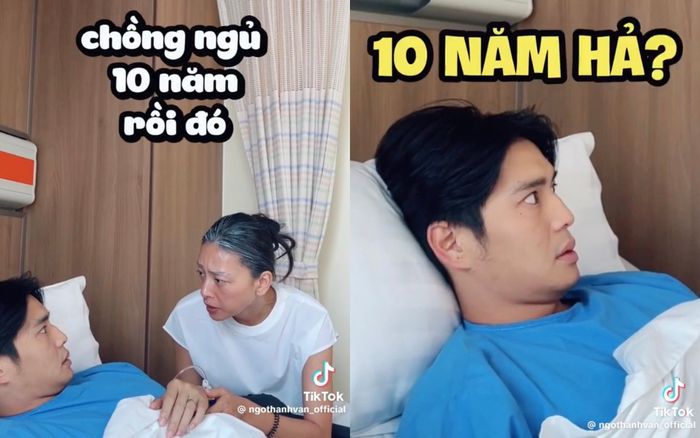 Ngô Thanh Vân diễn 'tiểu phẩm' trêu đùa chồng, Huy Trần được phen 'hú hồn'