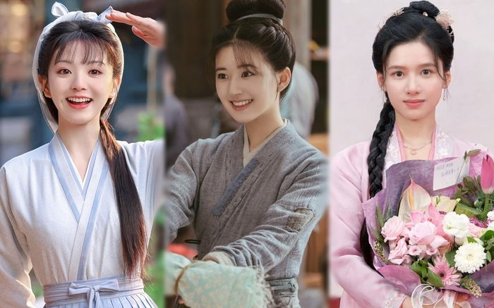 Tạo hình thôn nữ của dàn hoa 95: Tiểu Triệu Lộ Tư đẹp lấn át Trương Tịnh Nghi