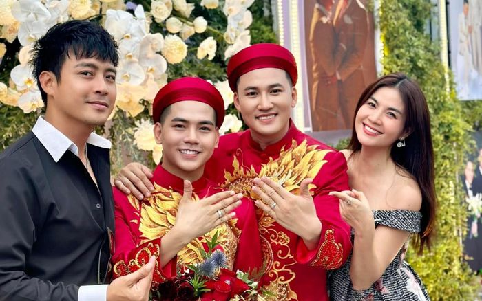 Nghệ sĩ 'đổ bộ' lễ ăn hỏi Hà Trí Quang và Thanh Đoàn, hé lộ sính lễ khủng