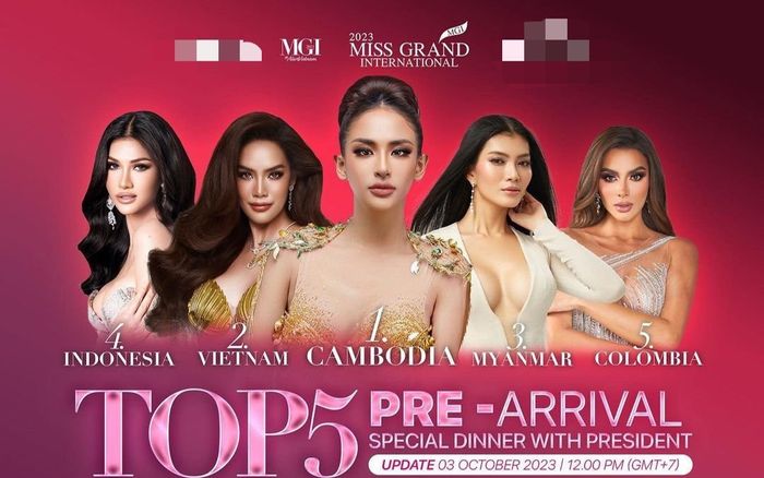 Lê Hoàng Phương bị đổi vị trí trong top 5, danh tính nàng hậu ở top 1 gây tò mò