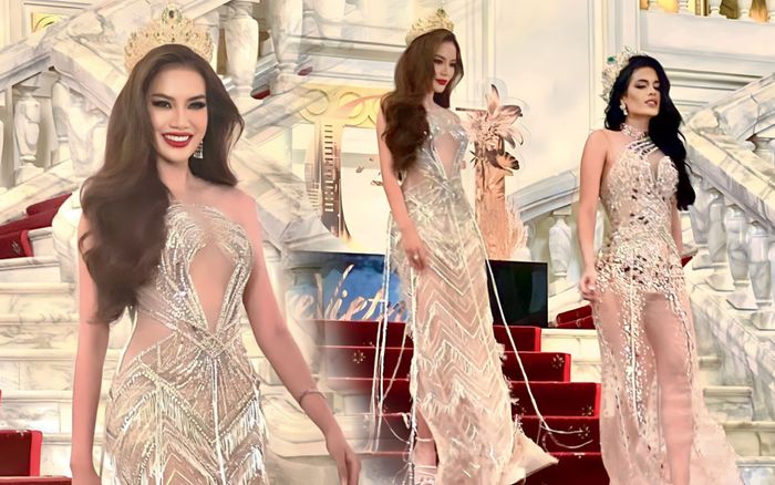 Hoàng Phương 'nuốt trọn' đại diện Venezuela qua cam thường trên thảm đỏ MGI