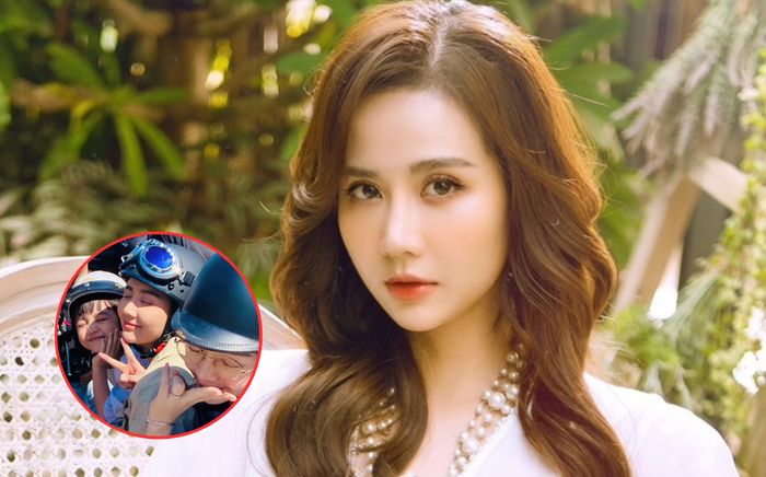 Huyền Lizzie thân thiết với mẹ con Quỳnh Kool ở hậu trường phim mới