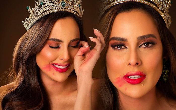 Một nàng hậu đình đám khóc lóc, lem luốc son môi vì chịu sức nặng của vương miện?