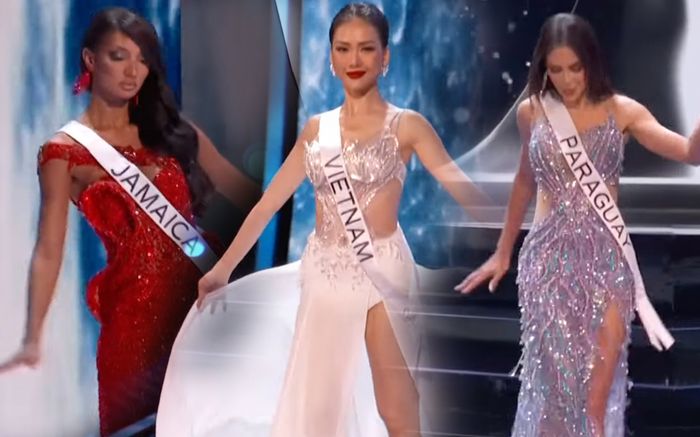 Phần thi dạ hội bán kết MU2023: Nhiều thí sinh gặp sự cố, suýt té ngã, Bùi Quỳnh Hoa thiếu 'tiết chế'