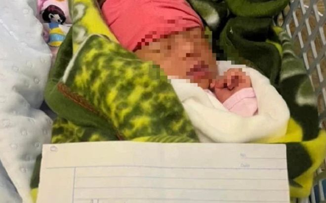 Bé gái 15 ngày tuổi bị bỏ ngoài cổng chùa cùng 220 ngàn đồng, đau xót dòng nhắn gửi để lại