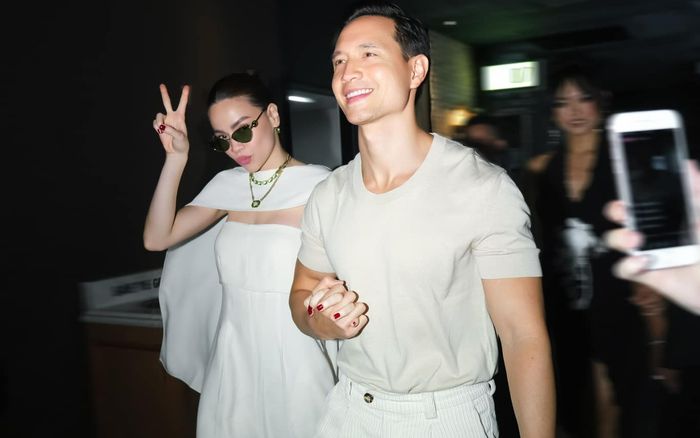 Kim Lý hiếm hoi nói tiếng Việt, gọi tên 'cúng cơm' của Hồ Ngọc Hà cực hài hước