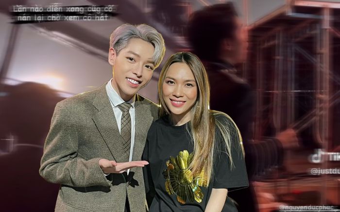 Biểu diễn xong, Đức Phúc đứng sau cánh gà say sưa nghe Mỹ Tâm hát: Bao năm qua vẫn không thay đổi!