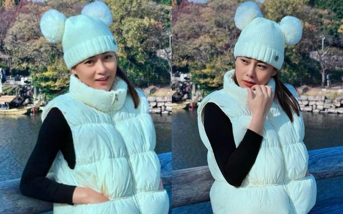 Phương Oanh tranh thủ du lịch khi mang song thai, visual mẹ bầu gây chú ý