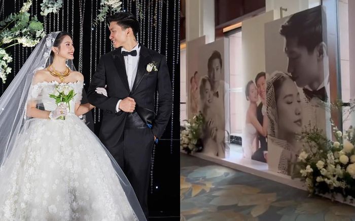 Hé lộ những hình ảnh đầu tiên bên trong lễ cưới của Đoàn Văn Hậu và Doãn Hải My