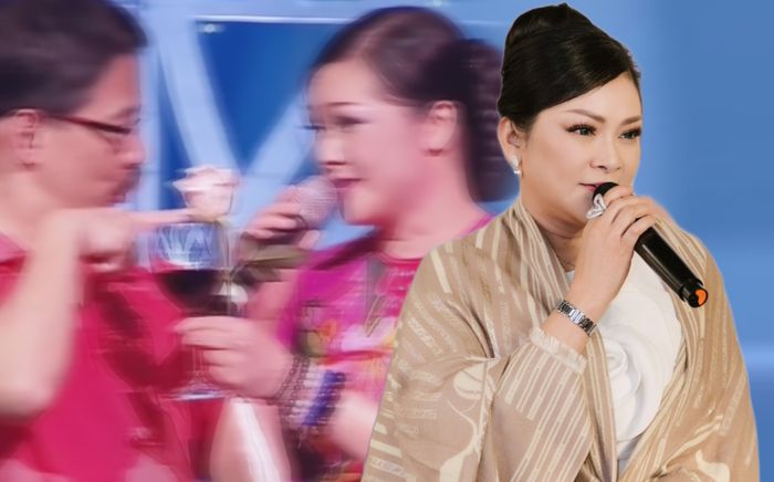 Nam khán giả lên sân khấu mời rượu trong lúc đang biểu diễn, Như Quỳnh xử lý cực khéo léo