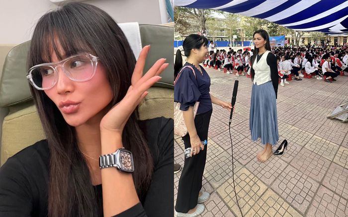 H'Hen Niê đi chân trần tiếp nhận phỏng vấn, netizen soi ra một điều kỳ lạ