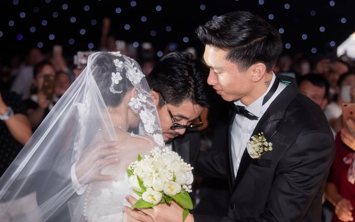Loạt ảnh bố Doãn Hải My xuyên suốt đám cưới: Thần thái lạnh lùng, hiếm khi nở nụ cười vẫn hút sự chú ý