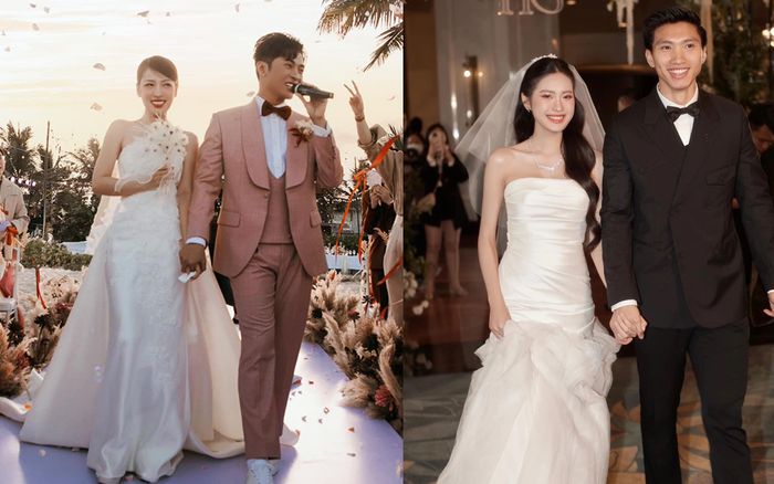 'Cô dâu tháng 11' Puka và Doãn Hải My 'đụng hàng' mẫu váy cưới kén người mặc: Ai rạng rỡ hơn?