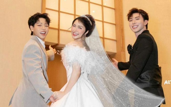 Hoà Minzy lộ ảnh cưới, được Đức Phúc và Erik dắt tay về nhà chồng?