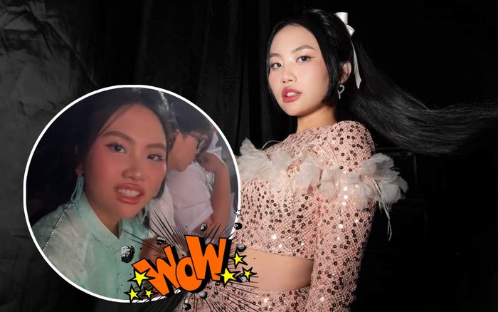 Ngồi trong cánh gà bỗng nghe ca khúc của mình vang lên, Phương Mỹ Chi phản ứng đầy bất ngờ