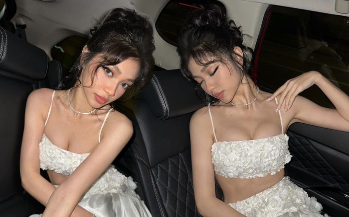 Minh Kiên diện áo croptop khoe 'núi đôi' căng tràn khiến netizen 'thở oxy'